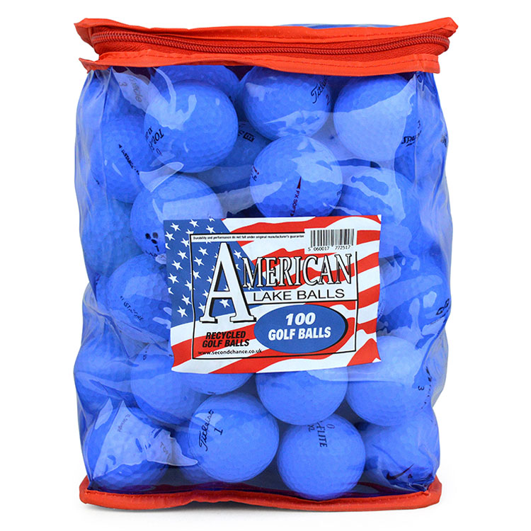 Mixed Practice Lake Golf Balls Bag White Balls  /  100 Balls