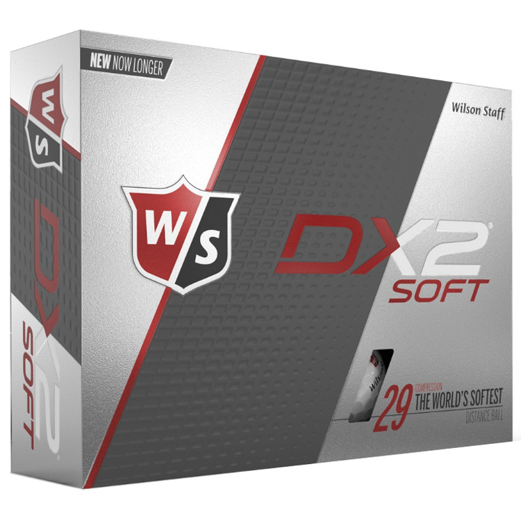 Wilson DX2 Soft Golf Balls White Balls  /  Dozen