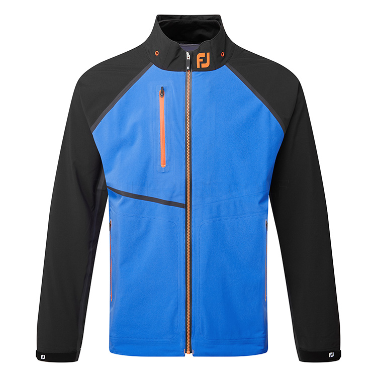 FootJoy HydroTour Waterproof Golf Jacket Sapphire / Black / Orange