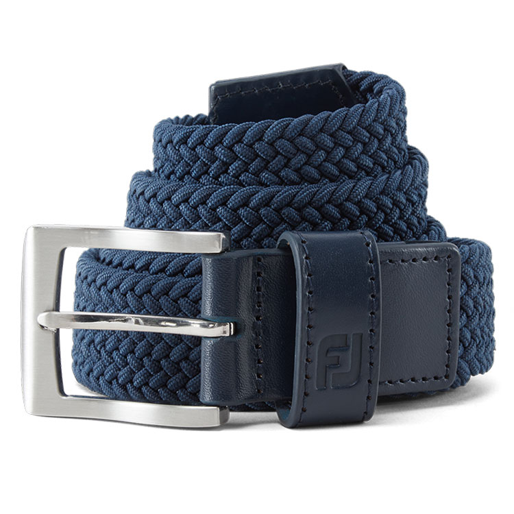 FootJoy FJ Braided Golf Belt Navy
