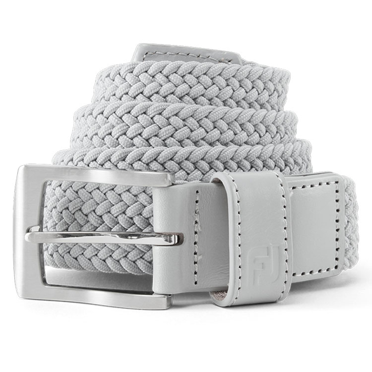 FootJoy FJ Braided Golf Belt Grey