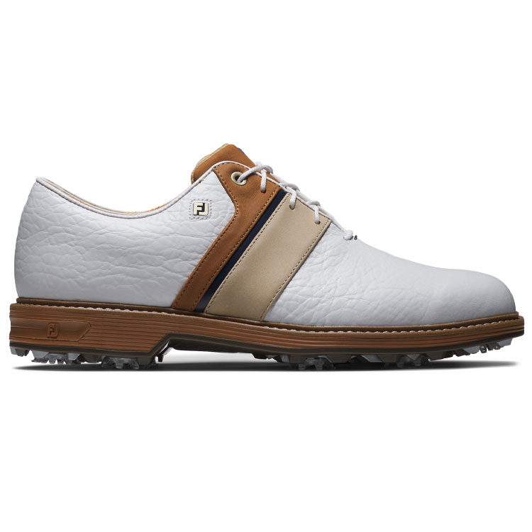 FootJoy Premiere Series Packard LX Golf Shoes White / Blue / Brown