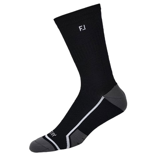 FootJoy TechDry Crew Mens Golf Socks Black