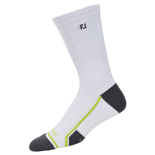 FootJoy TechDry Crew Mens Golf Socks White