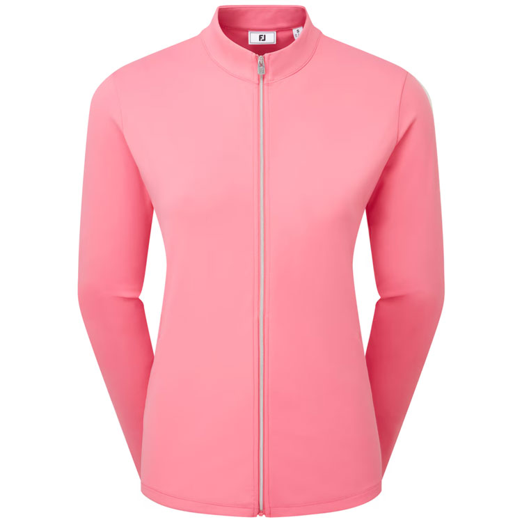 FootJoy Ladies Full Zip Golf Midlayer Pink Lemonade