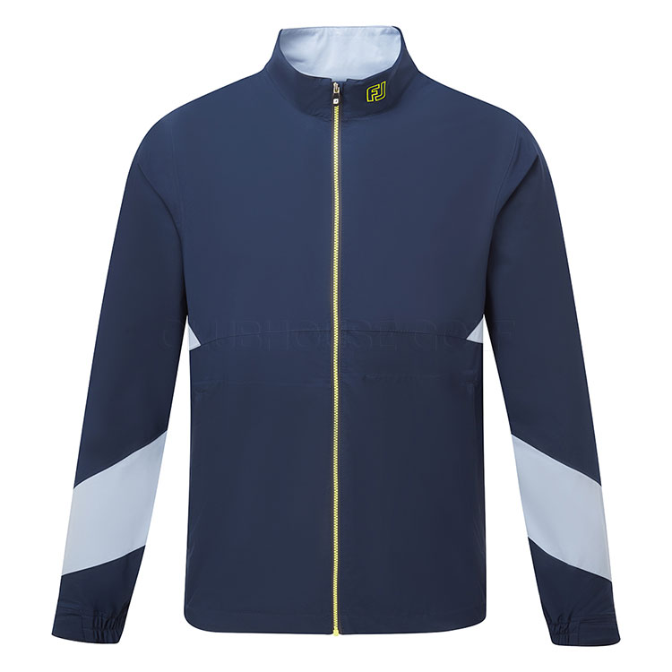 FootJoy HydroLite X Waterproof Golf Jacket Navy / Slate / Primrose