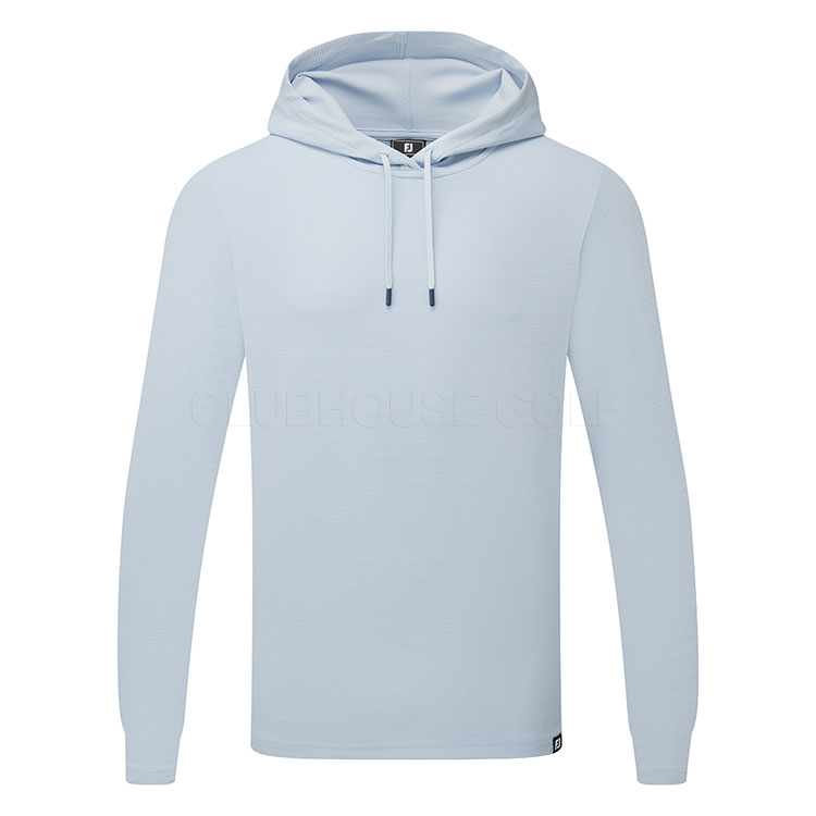 FootJoy Ottoman Jacquard Golf Hoodie Skyway