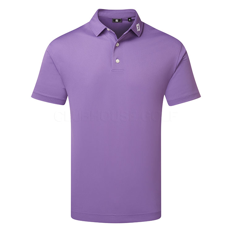 FootJoy Stretch Pique Solid Golf Polo Shirt Purple