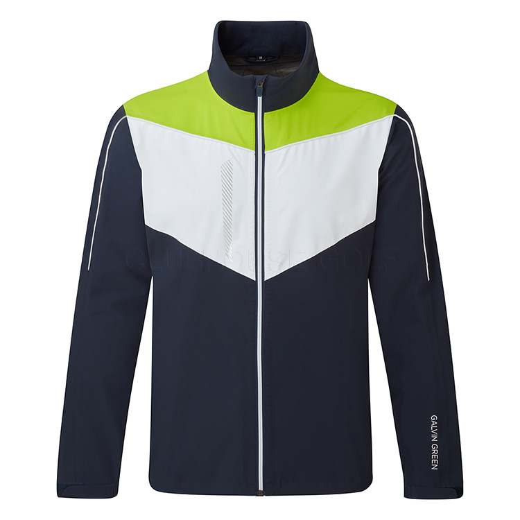 Galvin Green Armstrong Waterproof Golf Jacket Navy / White / Lime