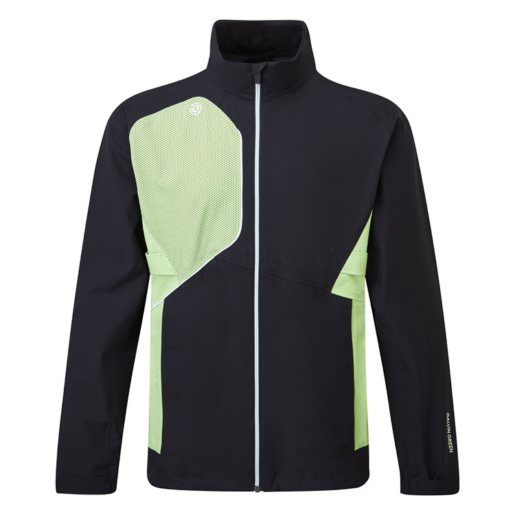 Galvin Green Ames Waterproof Golf Jacket Black / Fresh Green