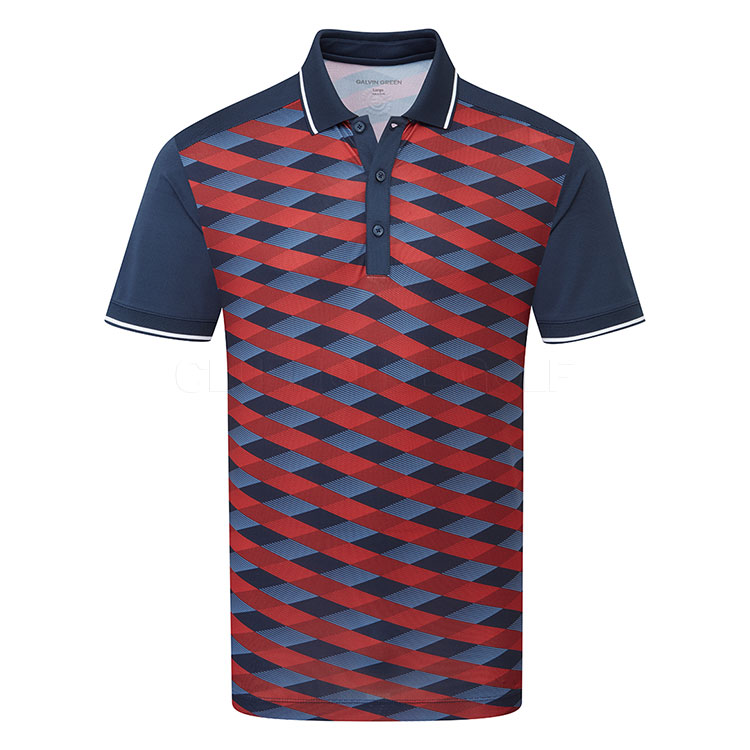 Galvin Green Marlon Golf Polo Shirt Navy / Red