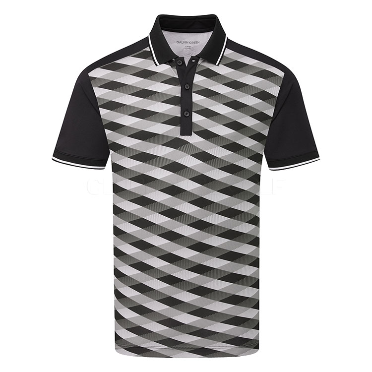 Galvin Green Marlon Golf Polo Shirt Black / Sharkskin