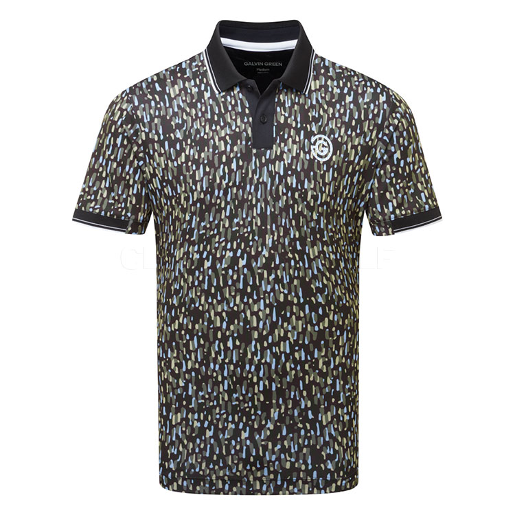 Galvin Green Concept Memphis Golf Polo Shirt Alaskan Blue / Black