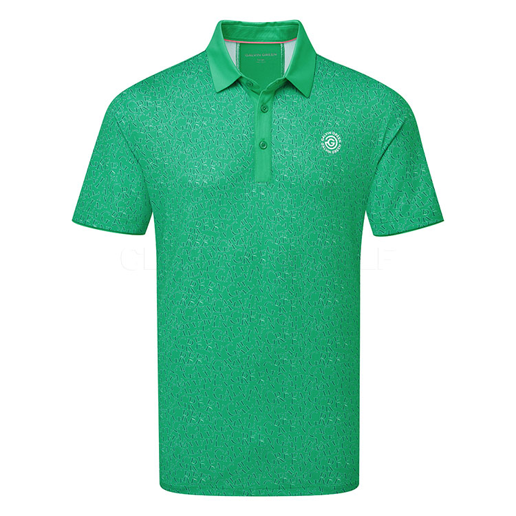 Galvin Green Milton Golf Polo Shirt Golf Green / White