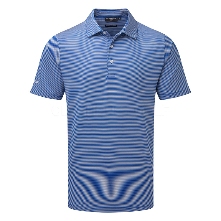 Glenmuir Torrance Golf Polo Shirt Ascot Blue / White