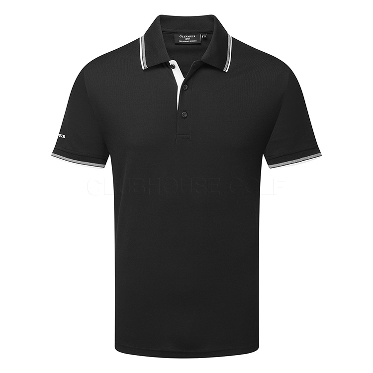 Glenmuir Ethan Golf Polo Shirt Black / White