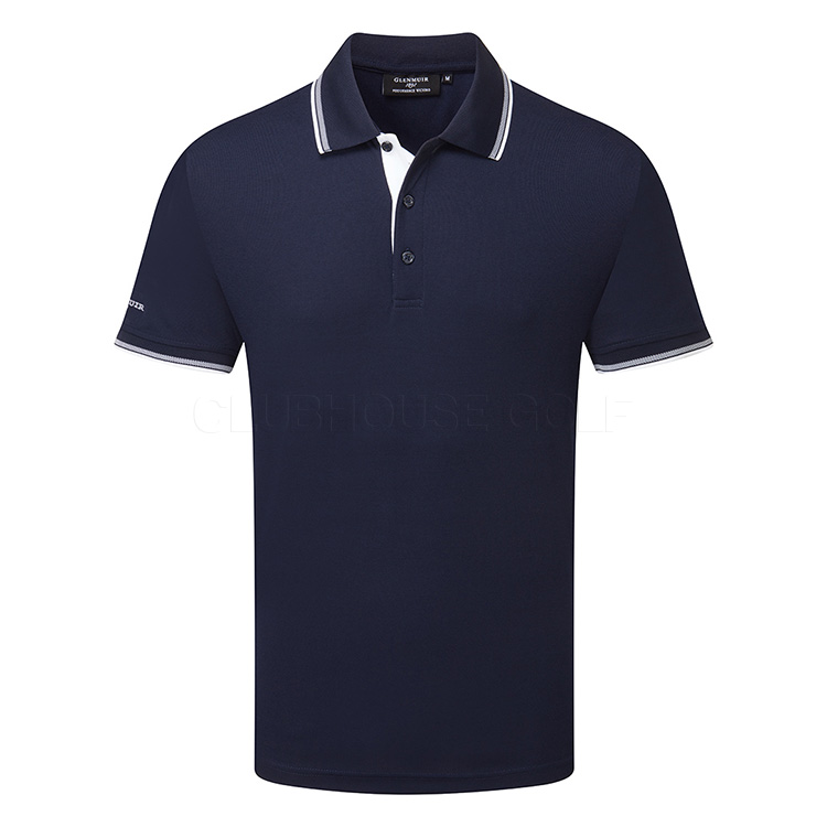 Glenmuir Ethan Golf Polo Shirt Navy / White
