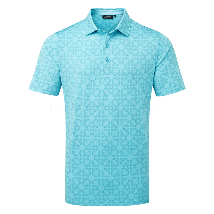 Glenmuir Eagle Golf Polo Shirt Aqua