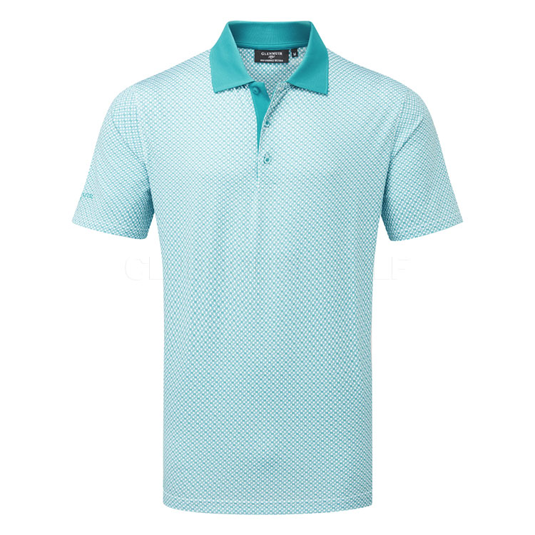 Glenmuir Gullane Golf Polo Shirt White Lagoon