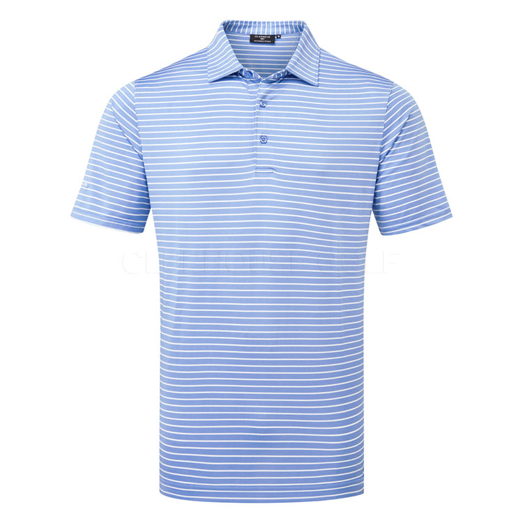 Glenmuir Muirhead Golf Polo Shirt Light Blue / White