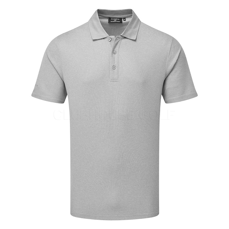Glenmuir Deacon Golf Polo Shirt Light Grey Marl