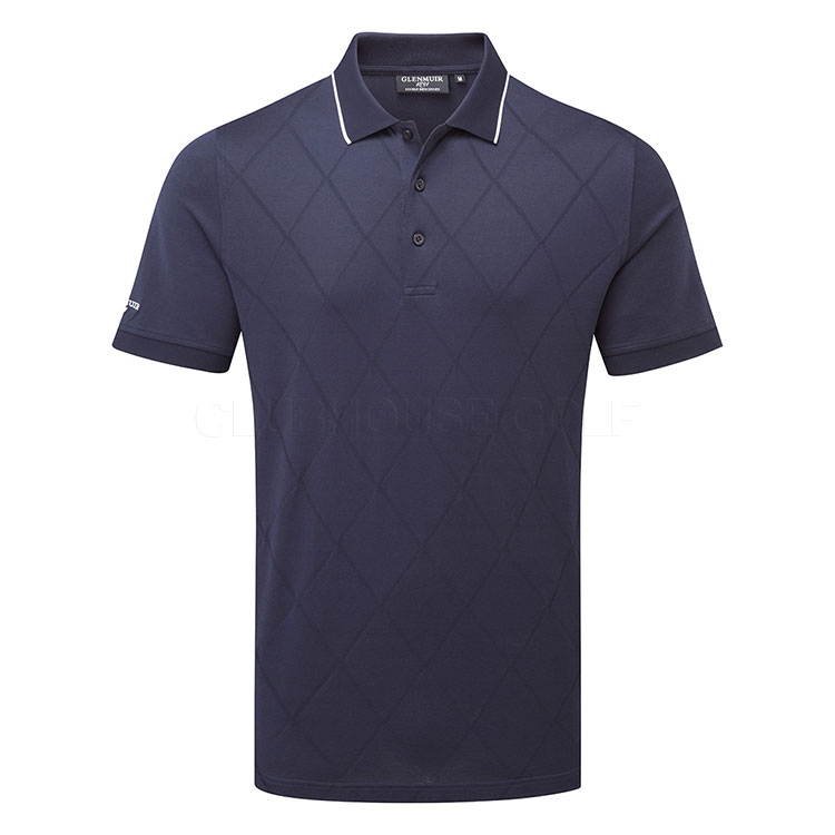 Glenmuir Keith Golf Polo Shirt Navy / White