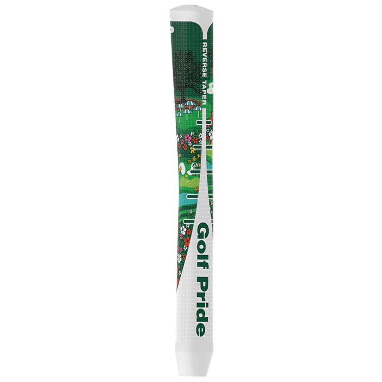 Golf Pride Reverse Taper Pistol Medium Honorary Starter Golf Putter Grip Green / White