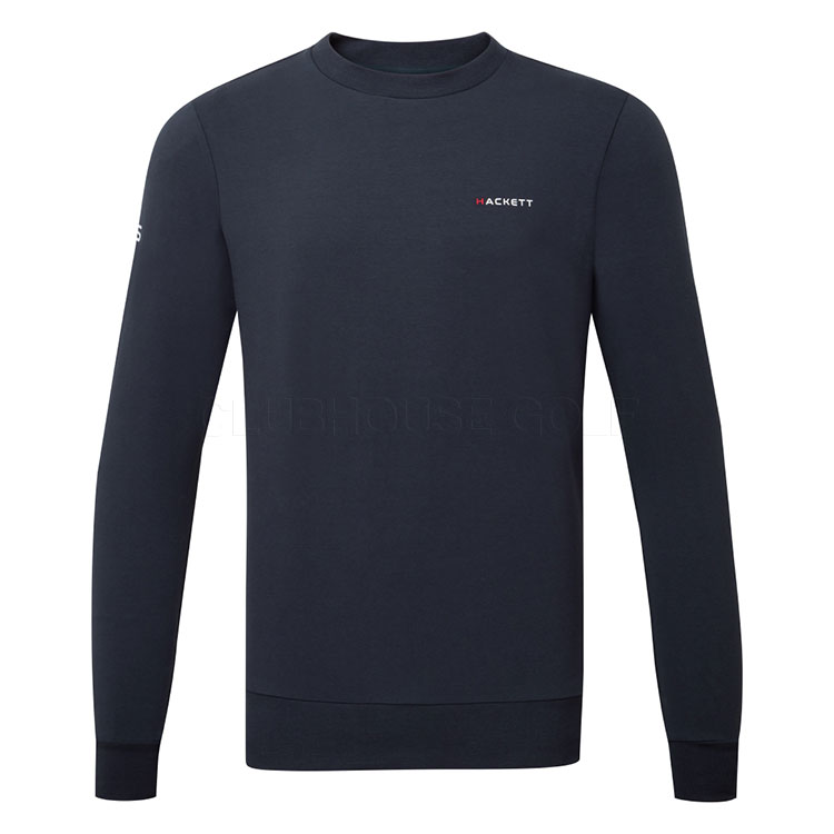Hackett Sport Essential Crewneck Golf Sweater Navy