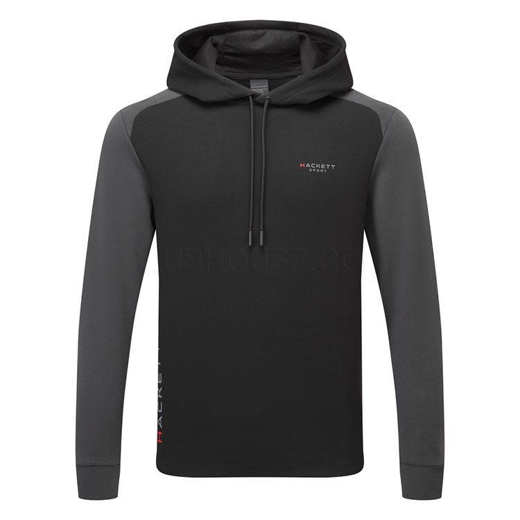 Hackett Sport Multi Golf Hoodie Black