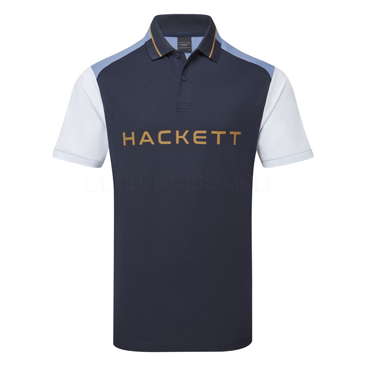 Hackett Sport Multi Golf Polo Shirt Navy