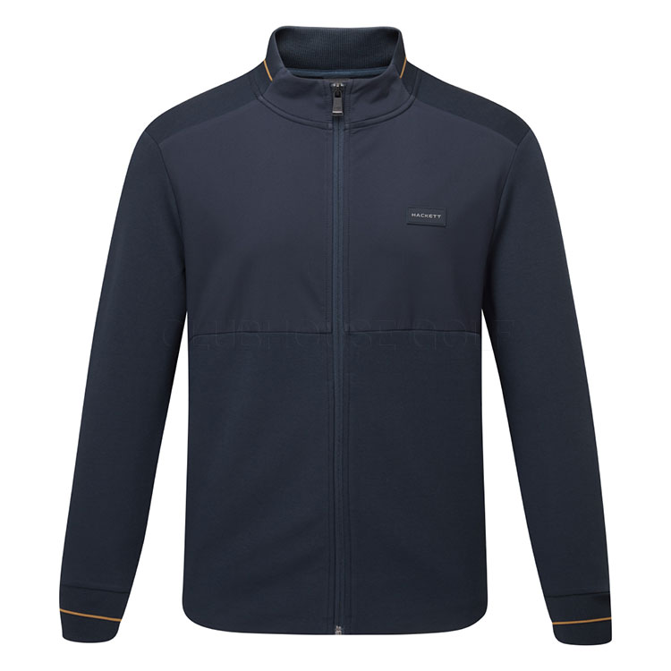 Hackett Sport Resort Track Full Zip Golf Wind Jacket Navy