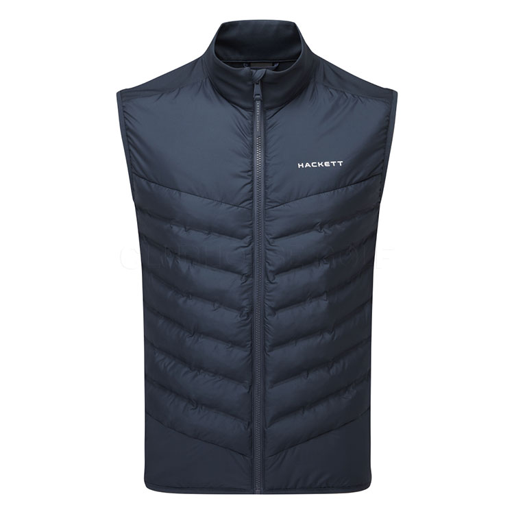 Hackett Sport Ultra Lightweight Full Zip Golf Wind Vest Navy
