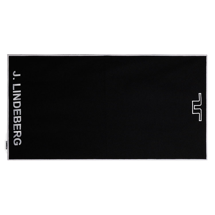 J.Lindeberg JL Golf Towel Black / White / High
