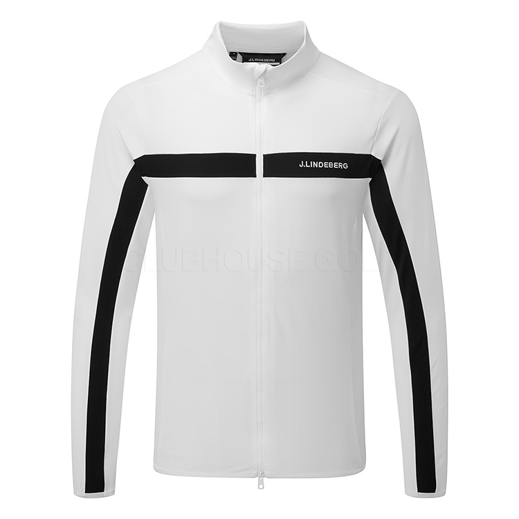 J.Lindeberg Jarvis Full Zip Golf Jacket White / Black