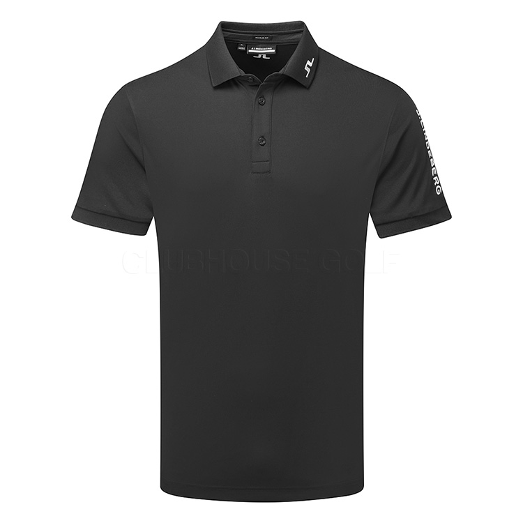 J.Lindeberg Tour Tech Golf Polo Shirt Black / White