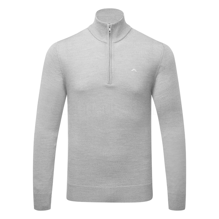 J.Lindeberg Kian 1/4 Zip Golf Sweater Grey Melange