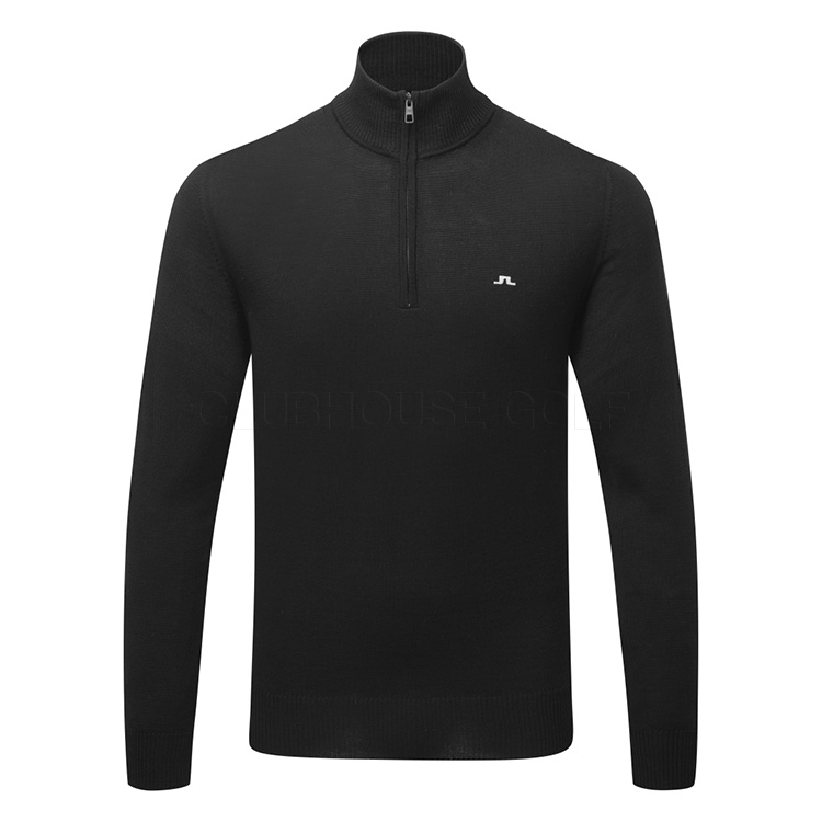 J.Lindeberg Kian 1/4 Zip Golf Sweater Black