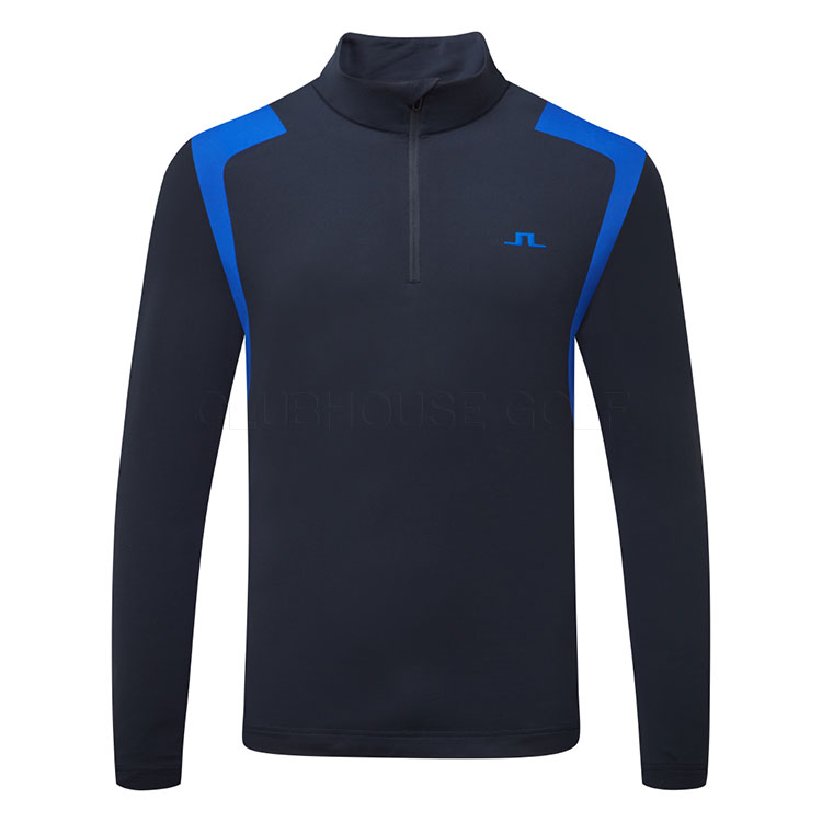 J.Lindeberg Lukas 1/4 Zip Golf Sweater Club Blue / JL Navy