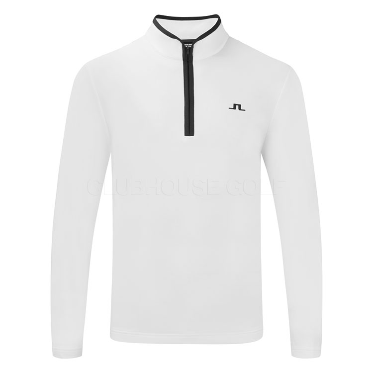 J.Lindeberg Clide 1/4 Zip Golf Sweater White / Black