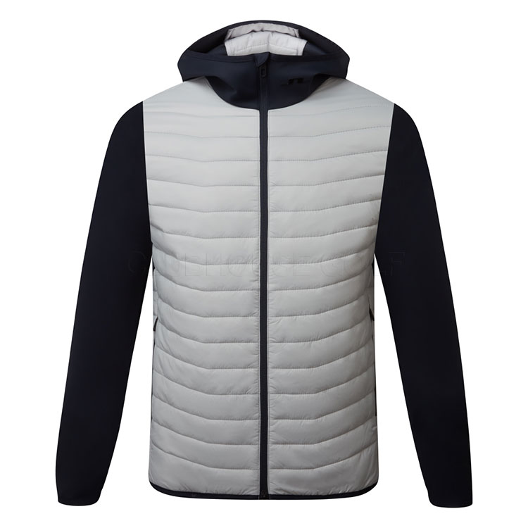 J.Lindeberg Holden Quilt Hybrid Hooded Golf Wind Jacket High Rise
