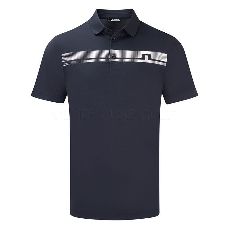 J.Lindeberg Klas Golf Polo Shirt JL Navy / White