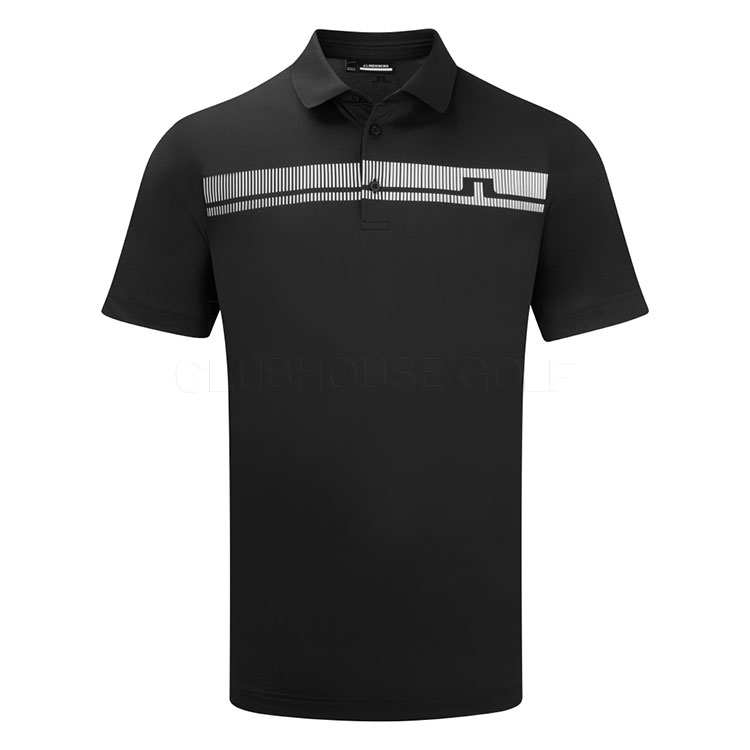 J.Lindeberg Klas Golf Polo Shirt Black / White