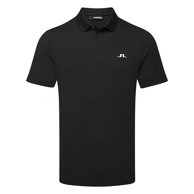 J.Lindeberg Bridge Golf Polo Shirt Black / White