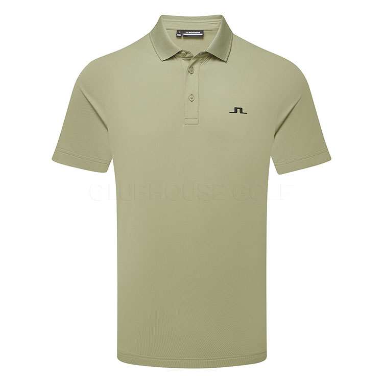 J.Lindeberg Bridge Golf Polo Shirt Oil Green / Black