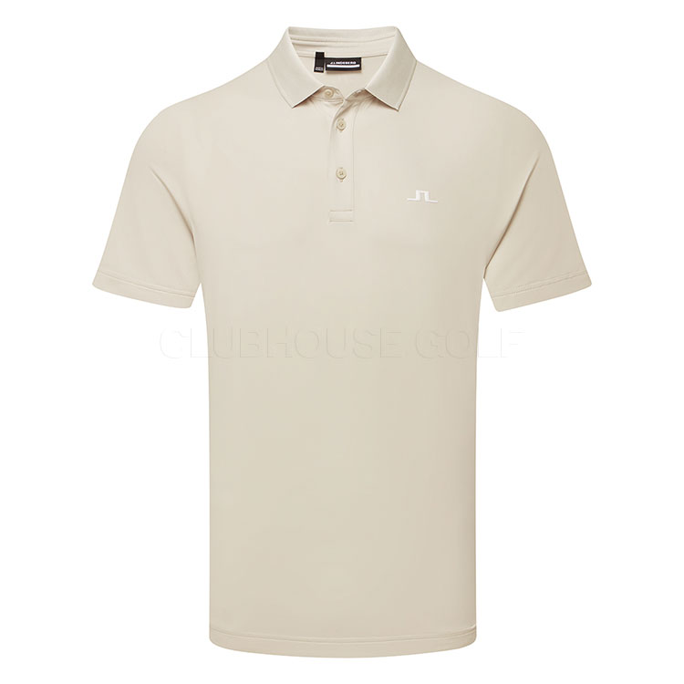 J.Lindeberg Bridge Golf Polo Shirt Moonbeam / White