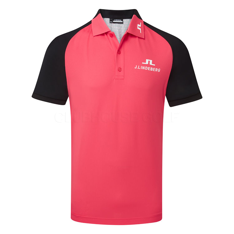 J.Lindeberg Calle Tour Golf Polo Shirt Pink