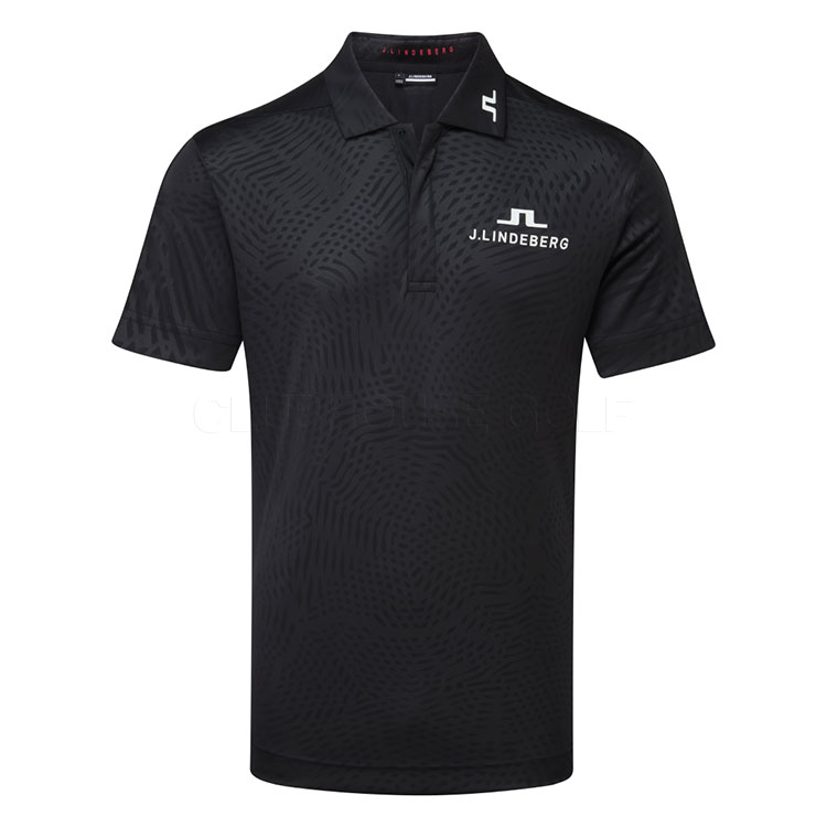 J.Lindeberg Dario Tour Golf Polo Shirt Black