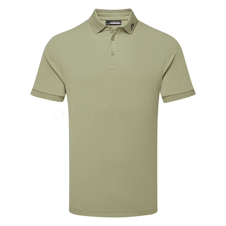 J.Lindeberg KV Golf Polo Shirt Oil Green / Black