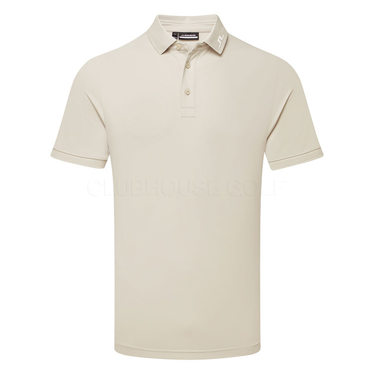 J.Lindeberg KV Golf Polo Shirt Moonbeam / White