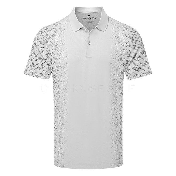 J.Lindeberg Kalle Golf Polo Shirt Light Grey / Black